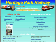 Tablet Screenshot of links.heritageparkrailway.com