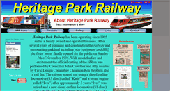 Desktop Screenshot of history.heritageparkrailway.com