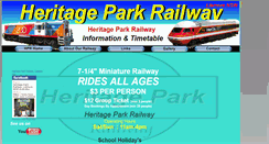 Desktop Screenshot of info.heritageparkrailway.com